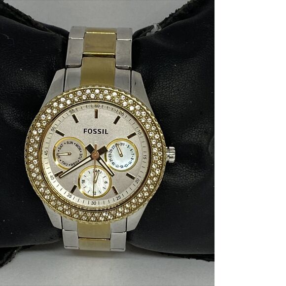 Fossil Stella ES2944 Womens Stainless Steel Analog Dial Quartz Wrist Watch QB648 - Picture 3 of 12